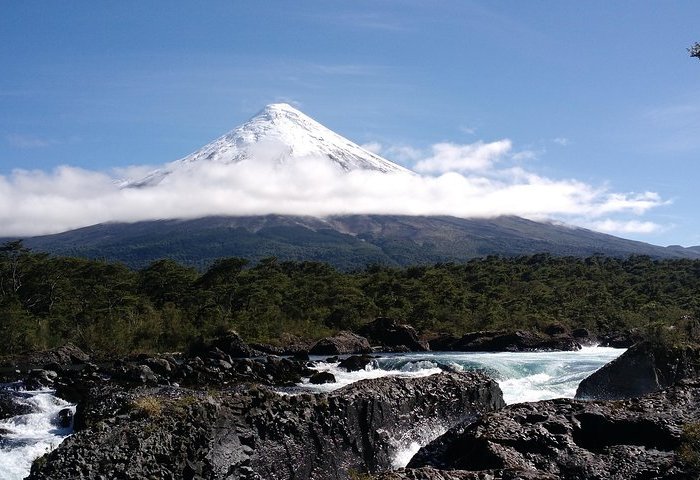 奥索尔诺火山,petrohue瀑布和puerto varas岸游览, 蒙特港