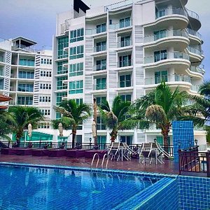 芭提雅赛萨湾海滩度假村Sai Sawan Beach Resort露天泳池