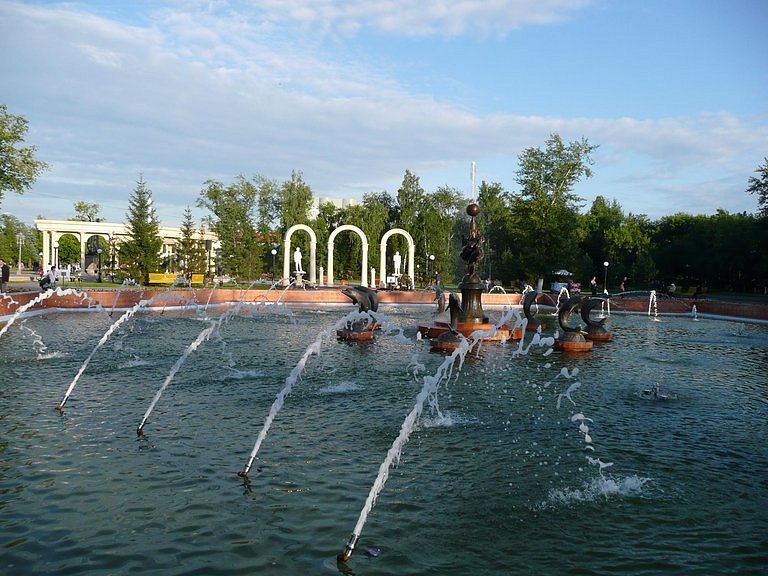 Monument to Pushkin and Abai image