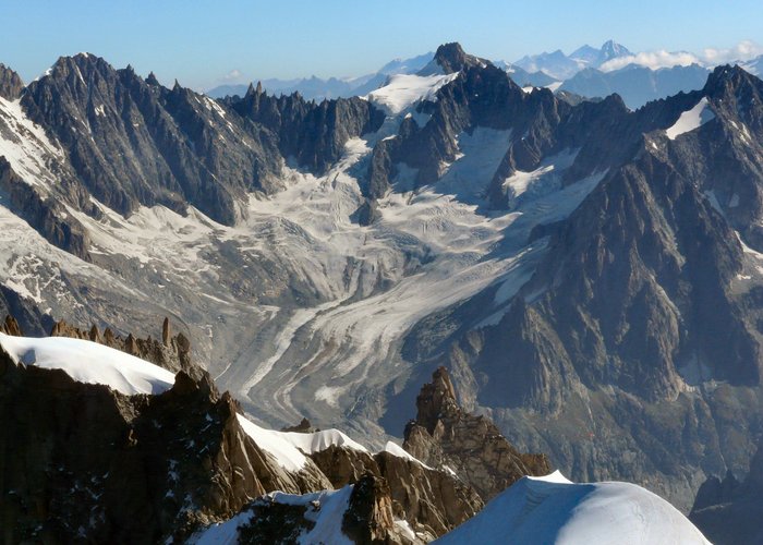 Mont Blanc Massif from Aigulle du Midi