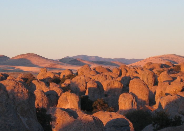 View from inside the rock formation