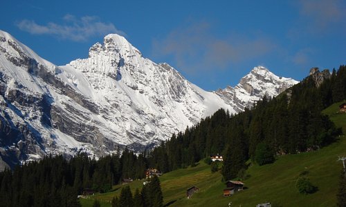 Murren with Alps