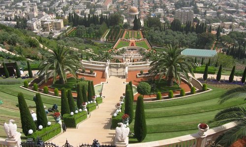 vue d'en haut de ces jardins