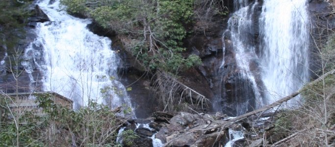 Anna Ruby Falls- North of Unicoi SP in the Chattahoochee NF