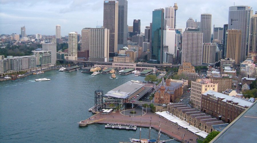 Circular Quay from the Bridge Pylon lookout