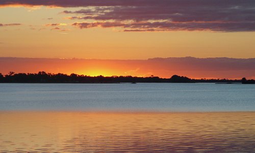 Last Rays of Sun on Lake Dora