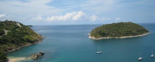 Nai Harn Beach as seen from Promthep Cape