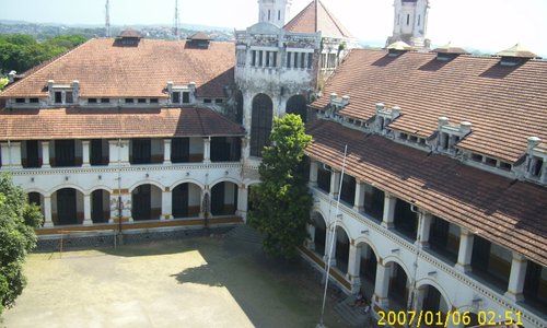corner lawang sewu from tower