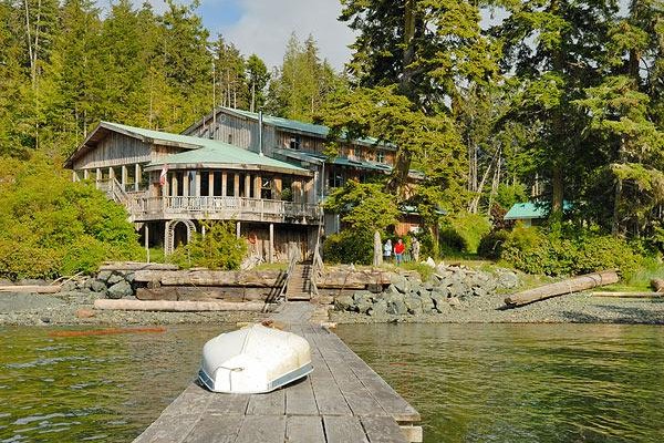 Hidden Cove Lodge from the sea