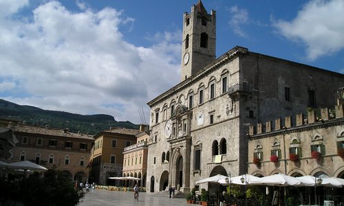 Piazza del Popolo view of Palazzo Capitani