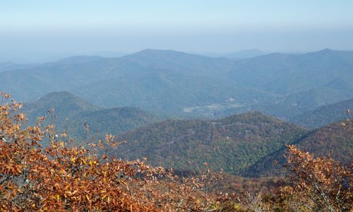 up from the end of hiking trail