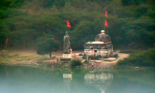 Temple at the Lonar crater