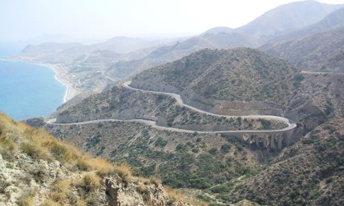 Road down from the top of the park
