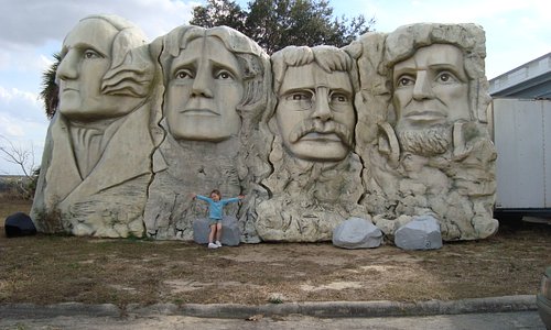 Mount Rushmore...a bit smaller then lifesize...but still a great replica