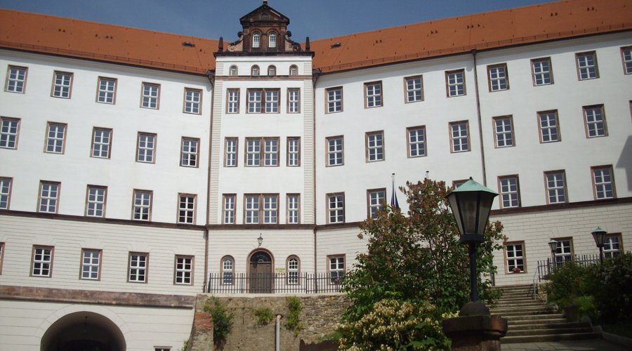 Colditz Castle , a smallish walk away, though up hill!!