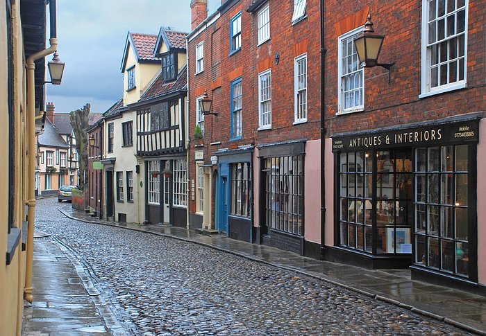 Elm Hill, Norwich.  No visit to Norwich would be complete without a visit here.  Don't forget to