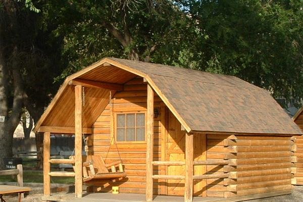 One room kabin, holds 4 people.