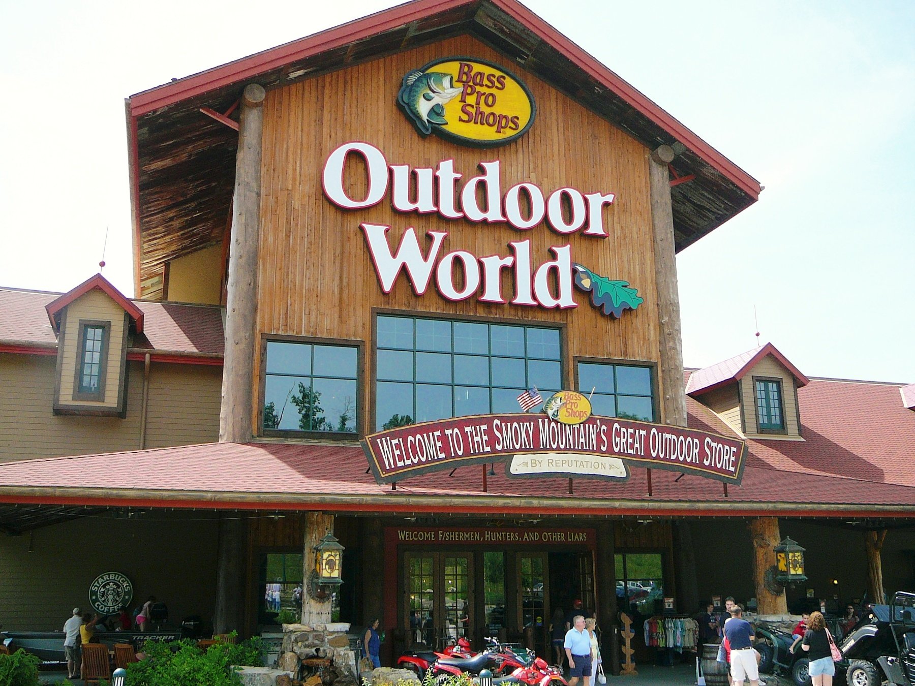 Shopping at Bass Pro Shop