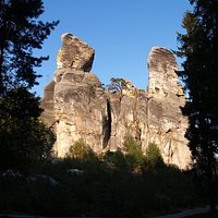 Hruba Skala rocks, about 5 km southeast of Turnov