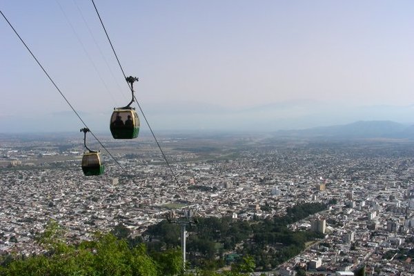 Ciudad de Salta desde el del cerro de San Bernardo