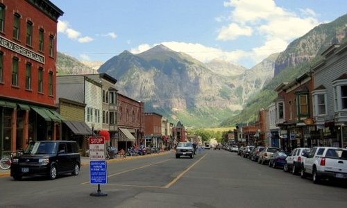 In the middle of the road. This view greeted us as we drove into town. It was unbelievable!