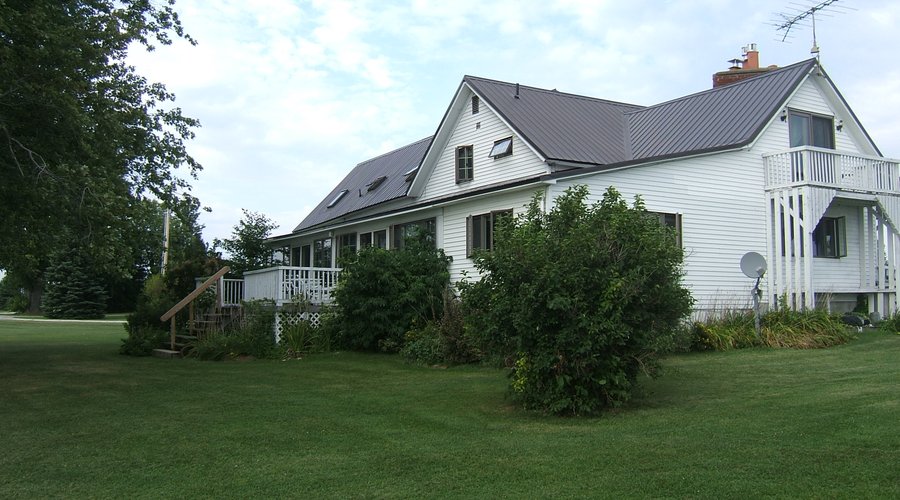 Thomas Mott B&B from the deck by the lake.