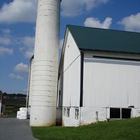 Barn in back of Lapps Ice Cream. Cows in this barn are used to produce the milk and ice cream.