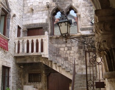 The entrance courtyard