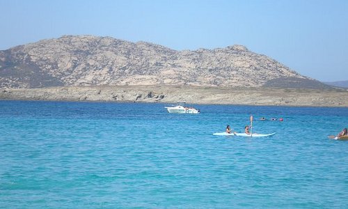l'Isola dell'Asinara dalla spiaggia della Pelosa