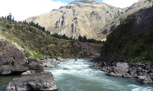 White water rafting in the Urubamba River. Gotta love a good exchange rate. We spent the entire