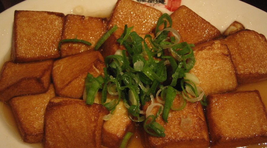 揚げた卵豆腐