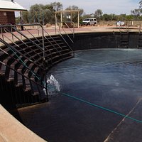 The big bath being refilled