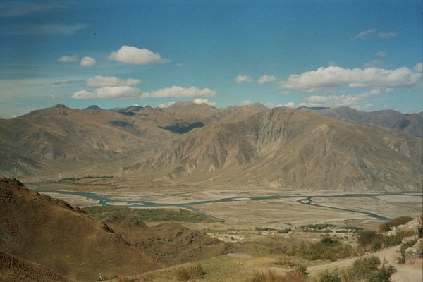 widok z khory Ganden - Tybet