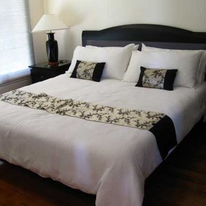 The legendary bed with Egyptian sheets