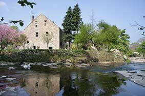 Historic Dilston Mill on Devils Water River