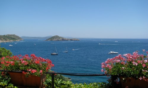 vista dal poggiolo della stanza 1