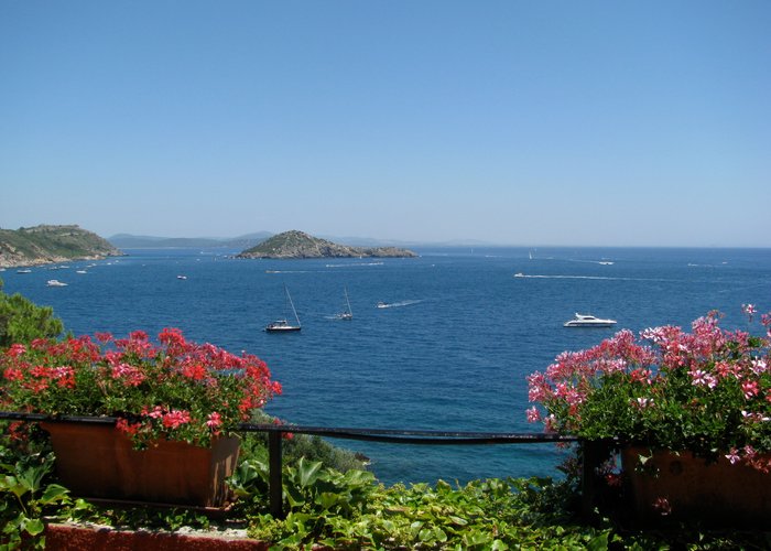 vista dal poggiolo della stanza 1