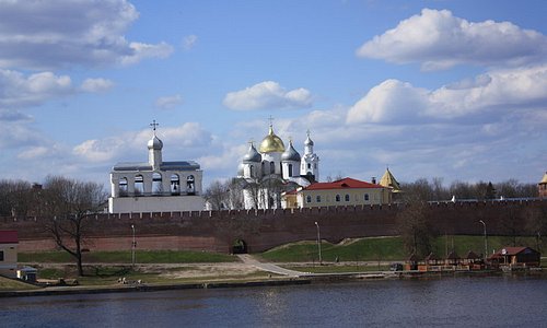 The view of part of the Novgorod Kremilin