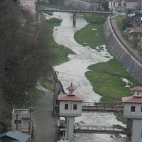 公園から望む人首(ひとかべ)川