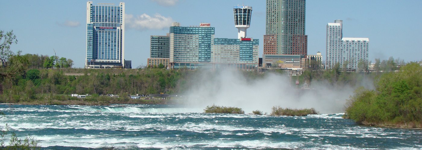 Skyline of Niagara Falls from Three Sisters