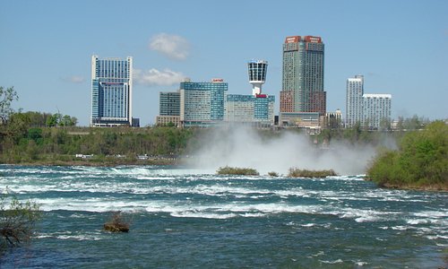 Skyline of Niagara Falls from Three Sisters