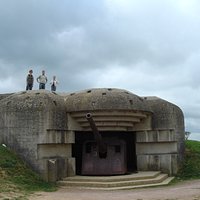 view of the guns
