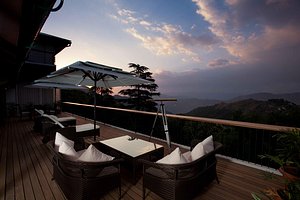 The Amber - Vermont Estate in Mussoorie, image may contain: Balcony, Chair, Resort, Deck