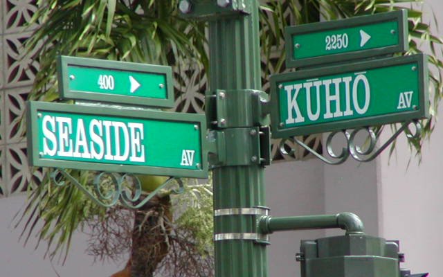 Right in the middle of Waikiki