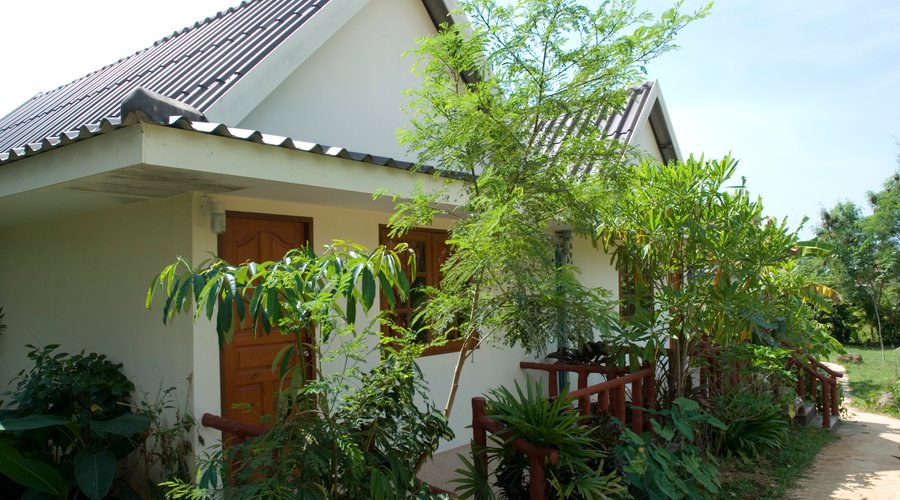 big porch infornt of bungalow