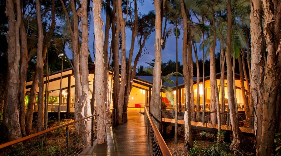 Main Lodge in the evening at Kewarra Beach Resort