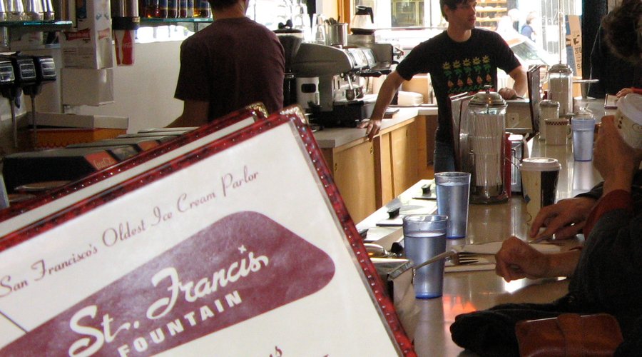 St Francis Fountain menu cover, SF