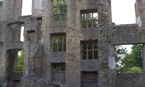 wall of the old hall