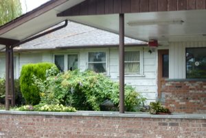Behind the Inn's office