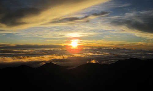 Sonnenaufgang auf dem Gipfel